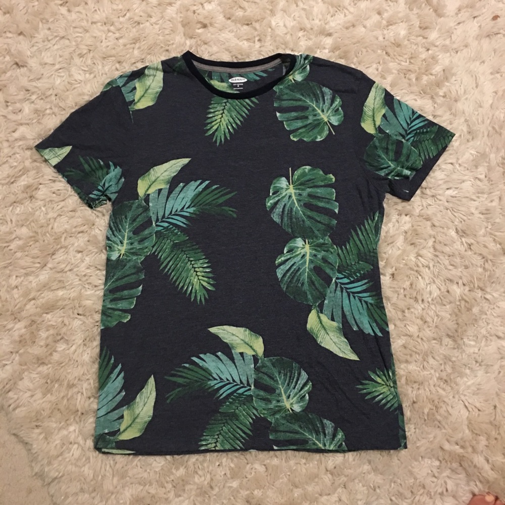 Old Navy 💙 Tropical Shirt M